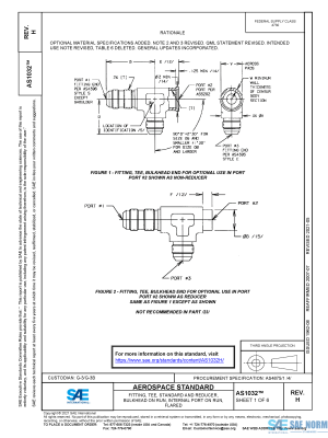 SAE AS 1032 Series PDF