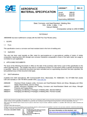SAE AMS 5840 Series PDF
