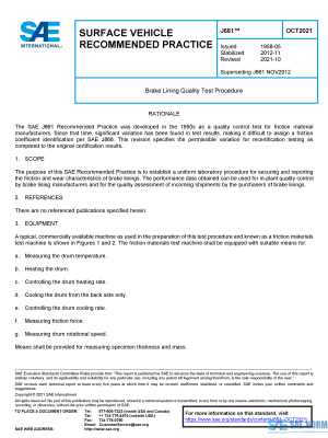 SAE J 661 Series PDF