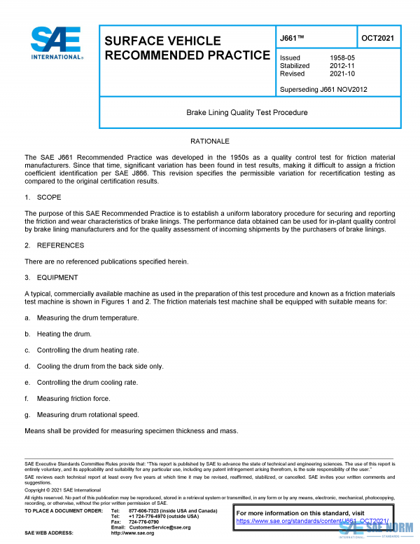 SAE J 661 Series PDF