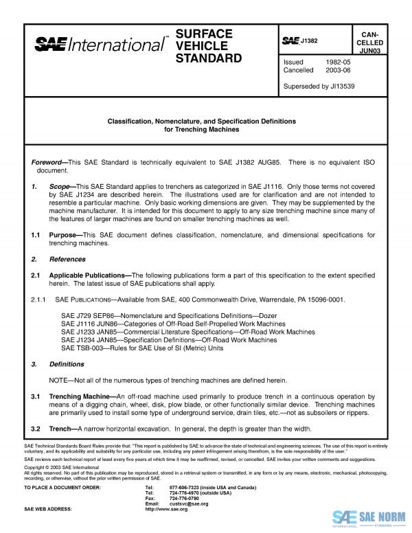 SAE J 1382 Series PDF
