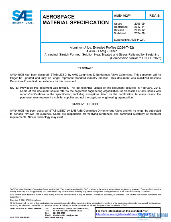 SAE AMS 4402 Series PDF