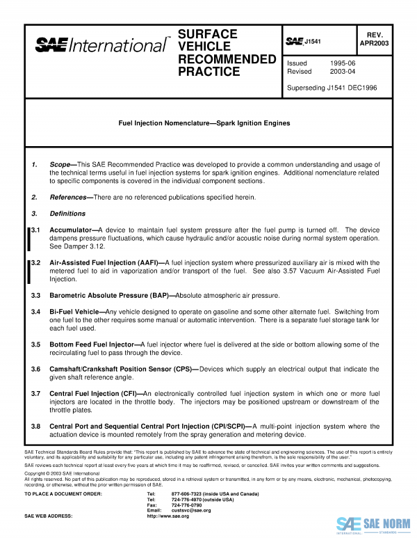 SAE J 1541 Series PDF