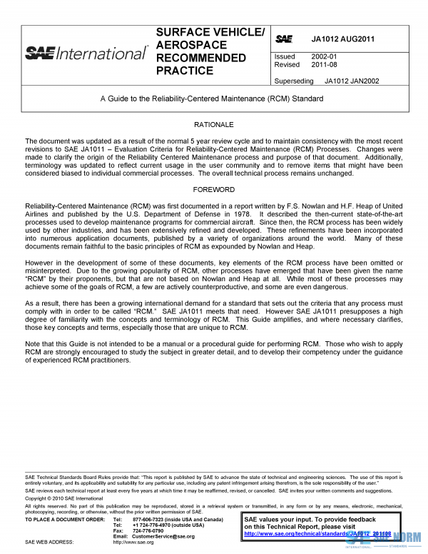 SAE JA 1012 Series PDF