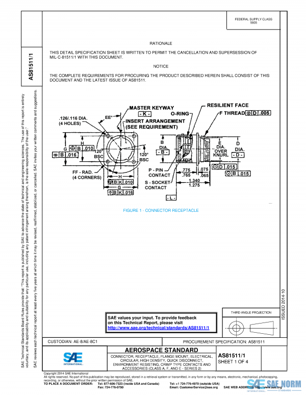 SAE AS 81511/1 Series PDF