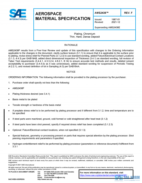 SAE AMS 2438 Series PDF