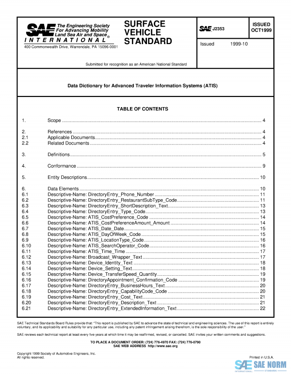 SAE J 2353 Series PDF