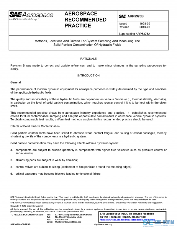 SAE ARP 5376 Series PDF