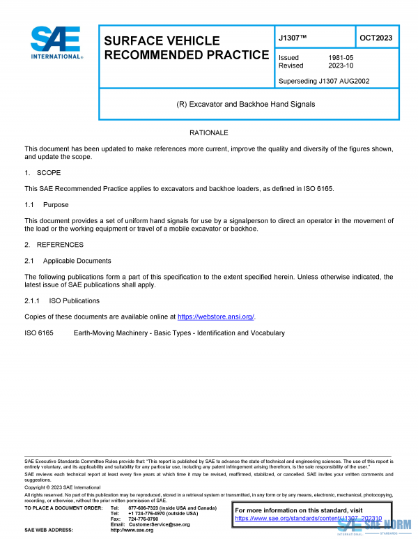 SAE J 1307 Series PDF