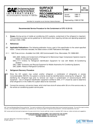 SAE J 1989 Series PDF