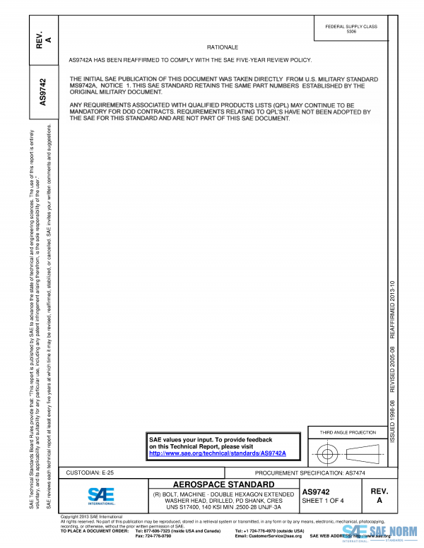 SAE AS 9742 Series PDF