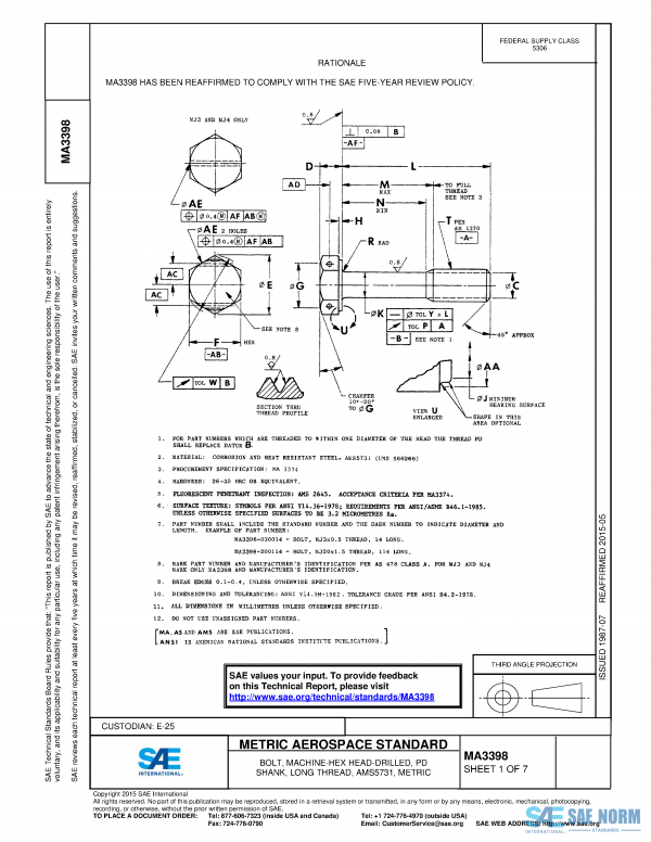 SAE MA 3398 Series PDF