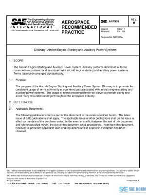 SAE ARP 906 Series PDF