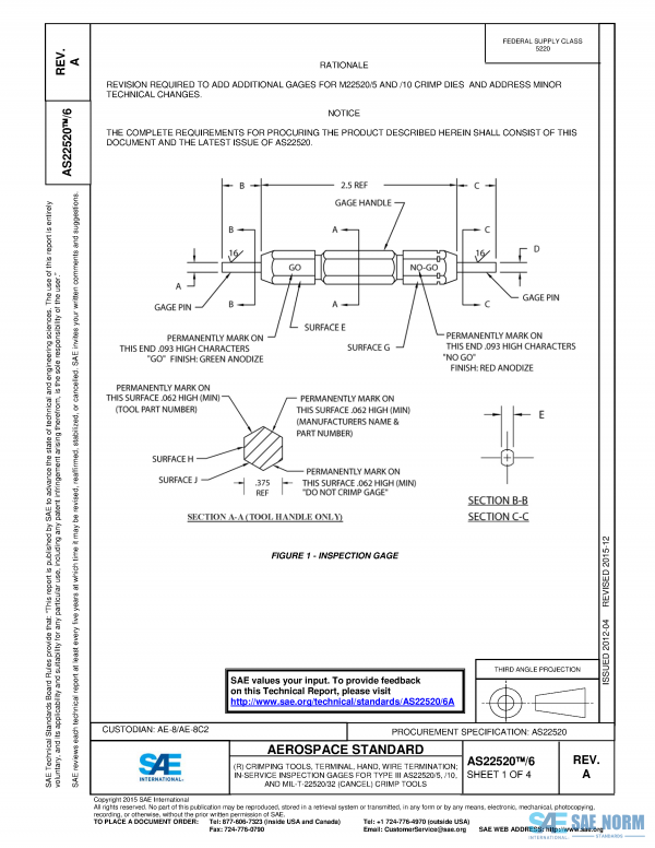 SAE AS 22520/6 Series PDF