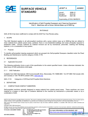 SAE J 2130/2 Series PDF