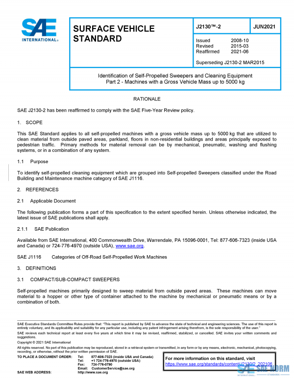 SAE J 2130/2 Series PDF