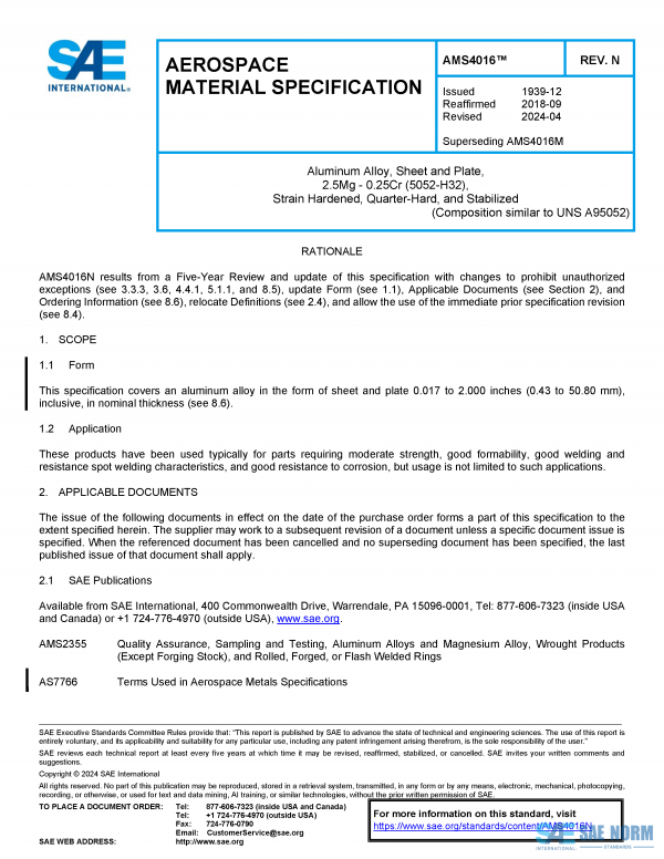 SAE AMS 4016 Series PDF