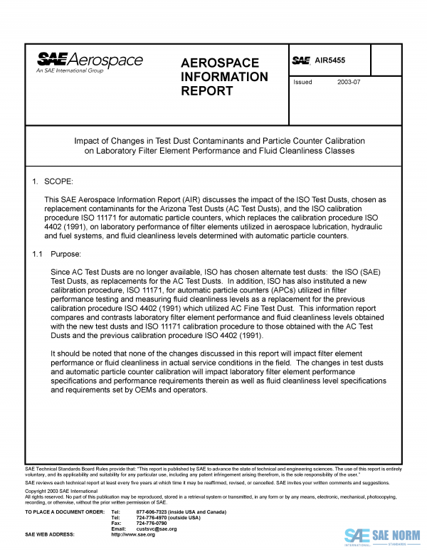 SAE AIR 5455 Series PDF