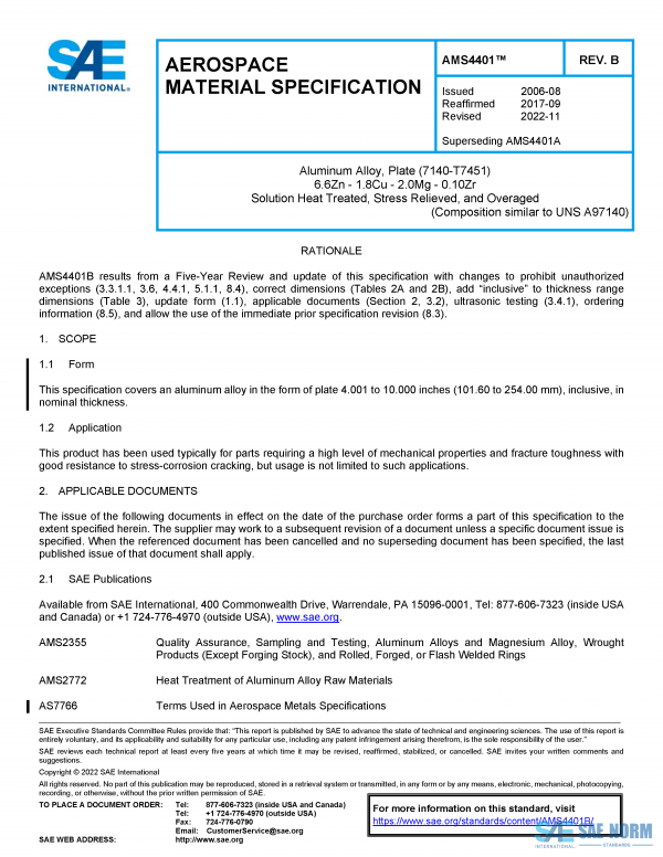 SAE AMS 4401 Series PDF
