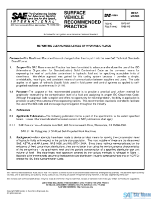 SAE J 1165 Series PDF