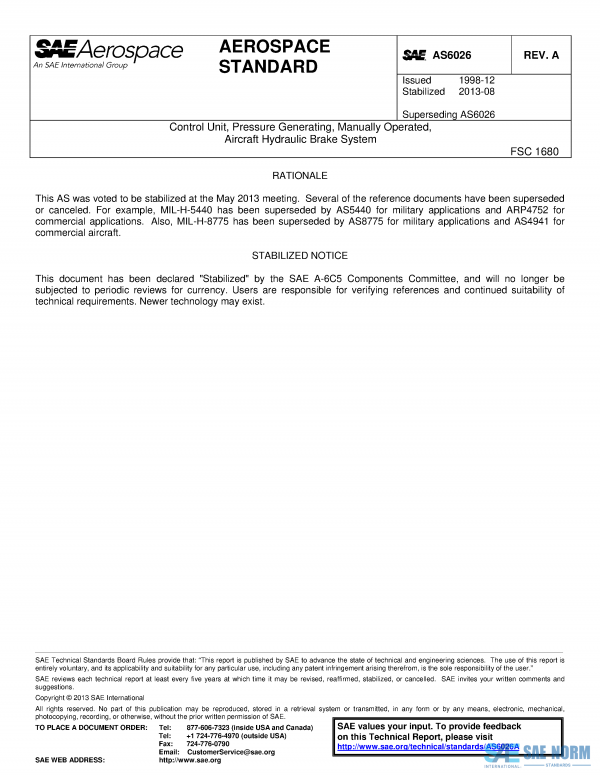 SAE AS 6026 Series PDF