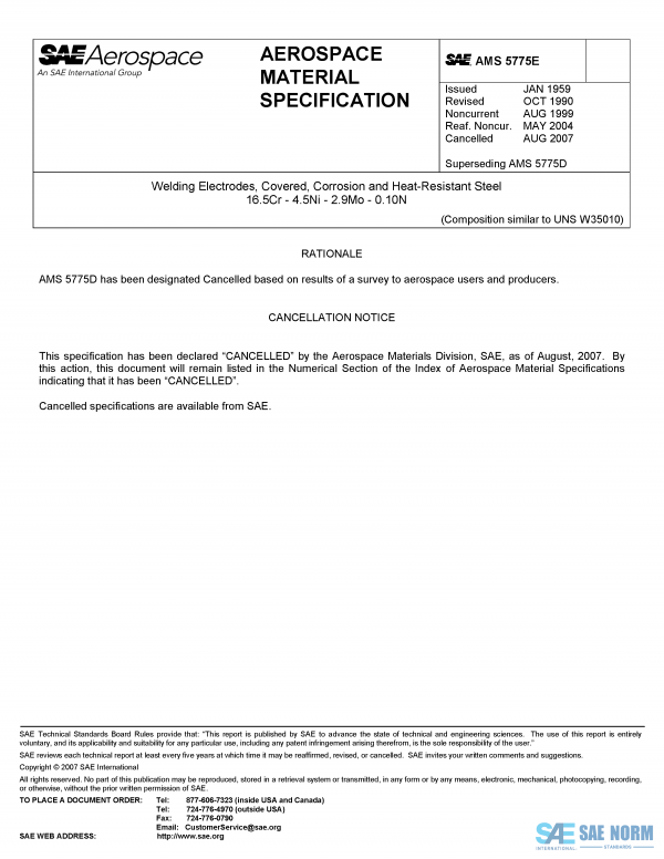 SAE AMS 5775 Series PDF