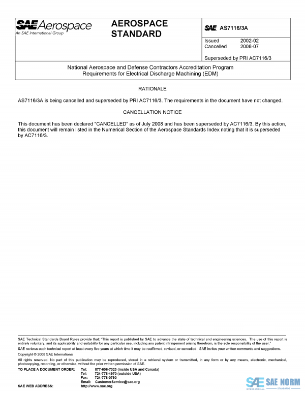 SAE AS 7116/3 Series PDF
