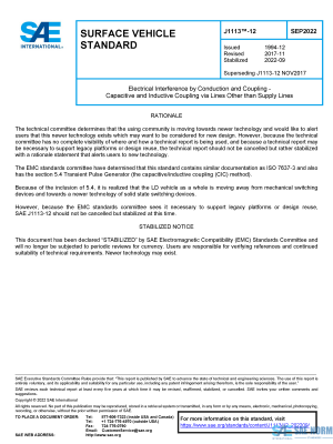 SAE J 1113/12 Series PDF