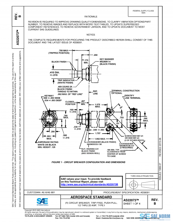 SAE AS 22073 Series PDF