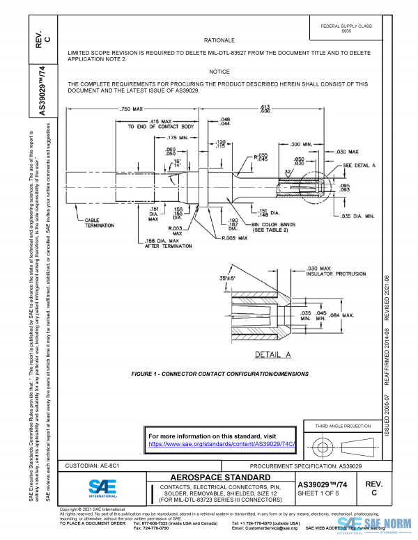 SAE AS 39029/74 Series PDF