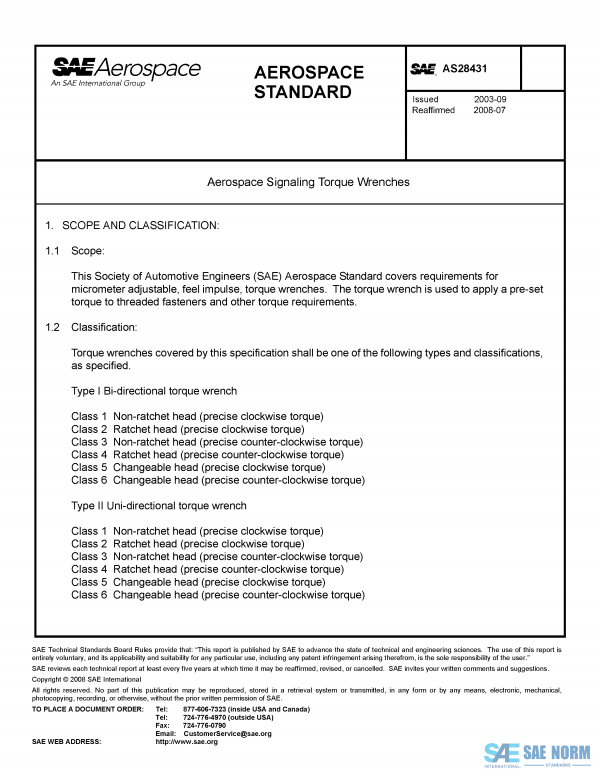 SAE AS 28431 Series PDF