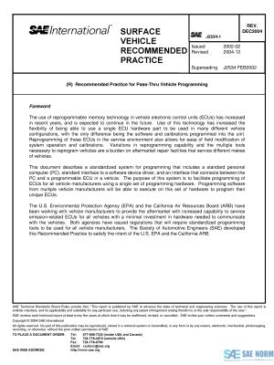 SAE J 2534/1 Series PDF