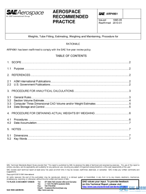 SAE ARP 4961 Series PDF
