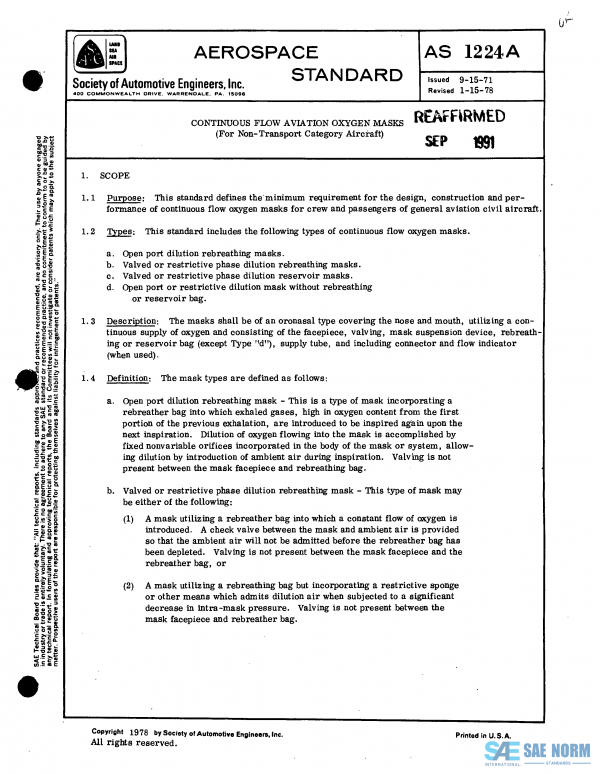 SAE AS 1224 Series PDF