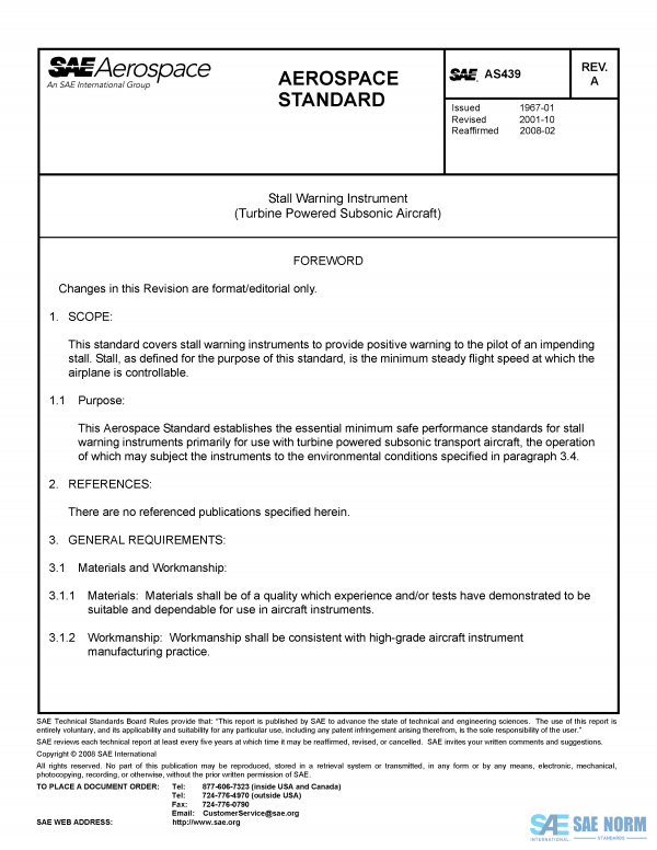 SAE AS 439 Series PDF