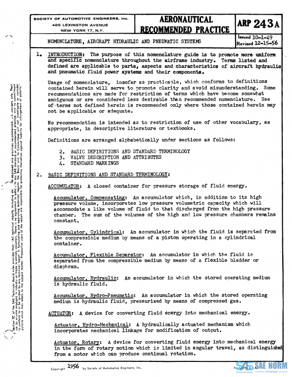 SAE ARP 243 Series PDF