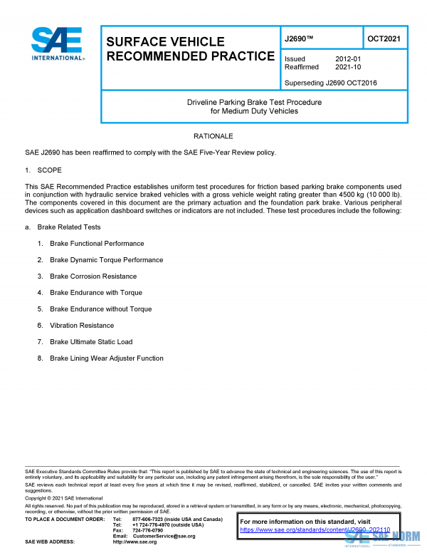 SAE J 2690 Series PDF