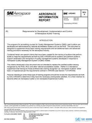 SAE AIR 5493 Series PDF