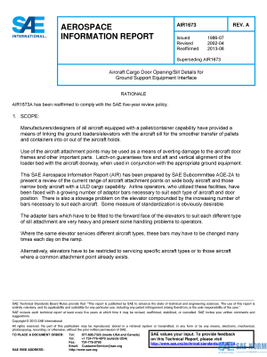 SAE AIR 1673 Series PDF