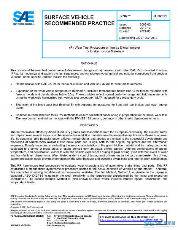 SAE J 2707 Series PDF