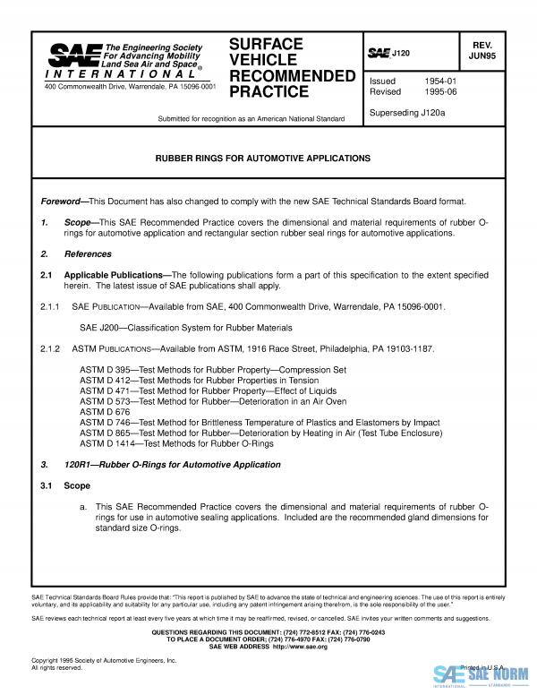 SAE J 120 Series PDF