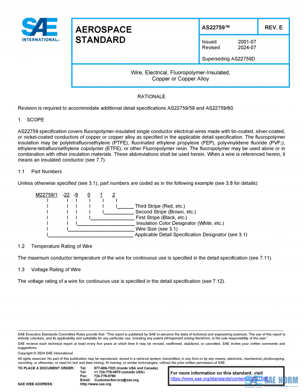 SAE AS 22759 Series PDF