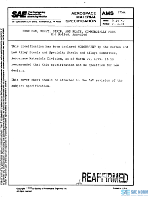 SAE AMS 7706 Series PDF