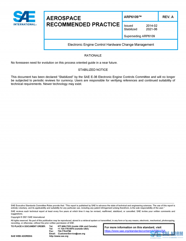 SAE ARP 6109 Series PDF