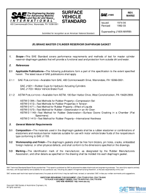 SAE J 1605 Series PDF