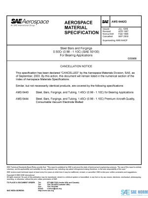SAE AMS 6442 Series PDF