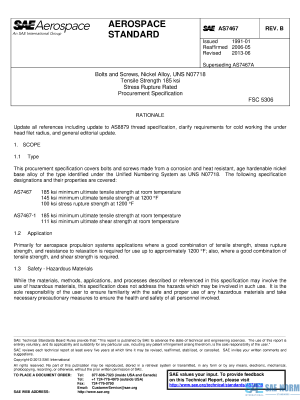 SAE AS 7467 Series PDF