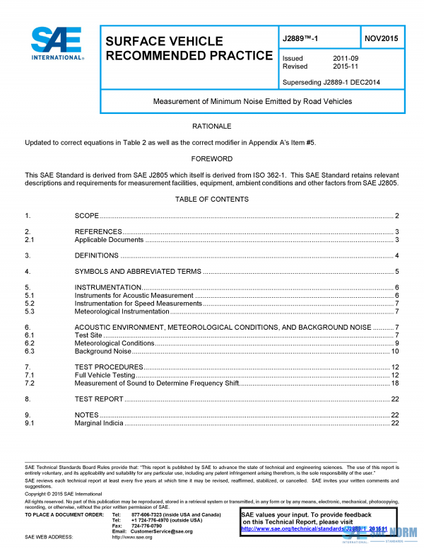 SAE J 2889/1 Series PDF