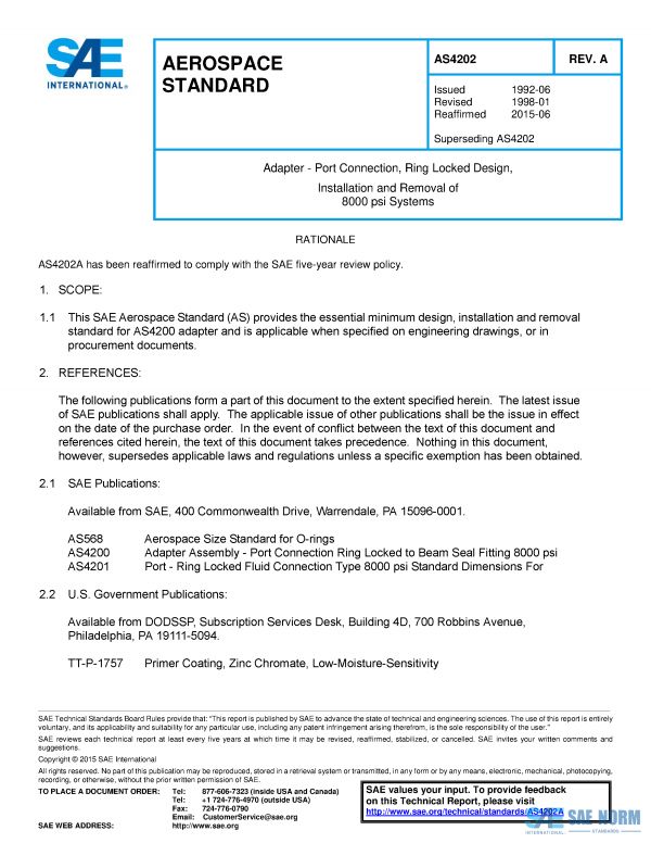 SAE AS 4202 Series PDF