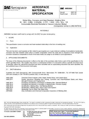 SAE AMS 5964 Series PDF